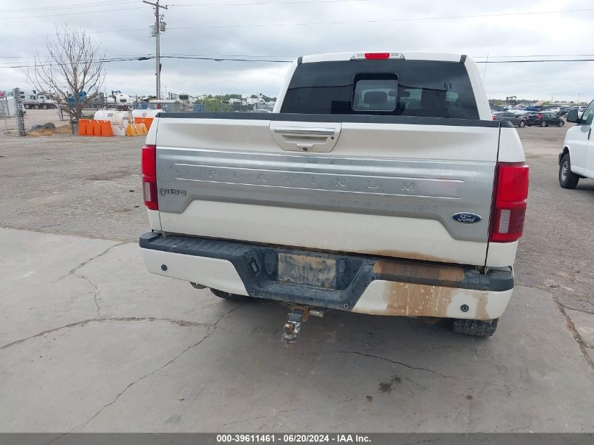 2018 Ford F-150 Platinum VIN: 1FTEW1E58JFA20347 Lot: 39611461