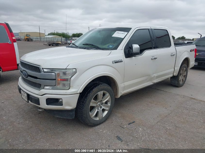 2018 Ford F-150 Platinum VIN: 1FTEW1E58JFA20347 Lot: 39611461