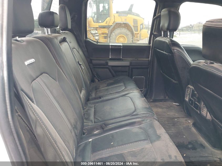 2018 Ford F-150 Platinum VIN: 1FTEW1E58JFA20347 Lot: 39611461