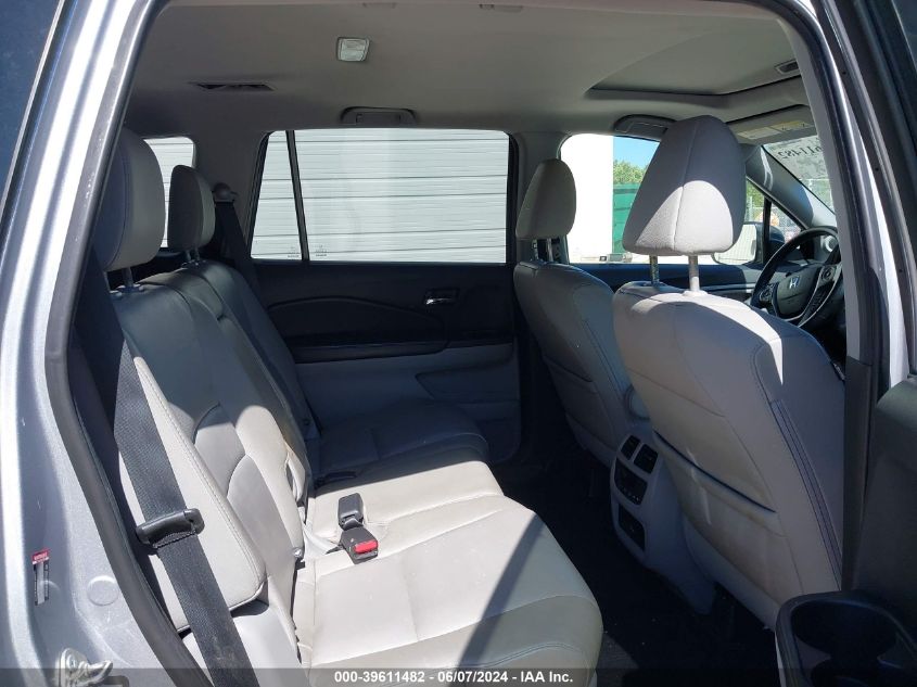 2017 Honda Pilot Ex-L VIN: 5FNYF5H59HB020484 Lot: 39611482