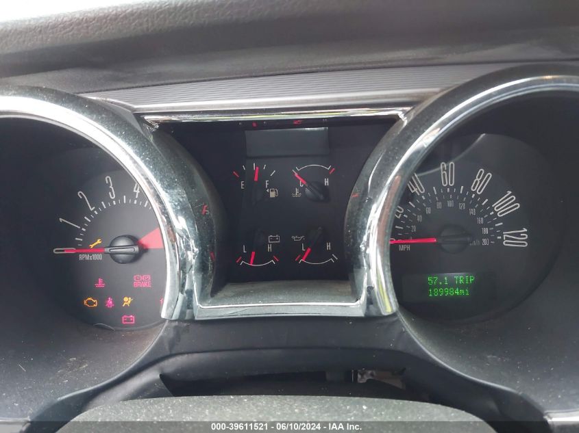 2006 Ford Mustang V6 VIN: 1ZVFT80N265227873 Lot: 39611521