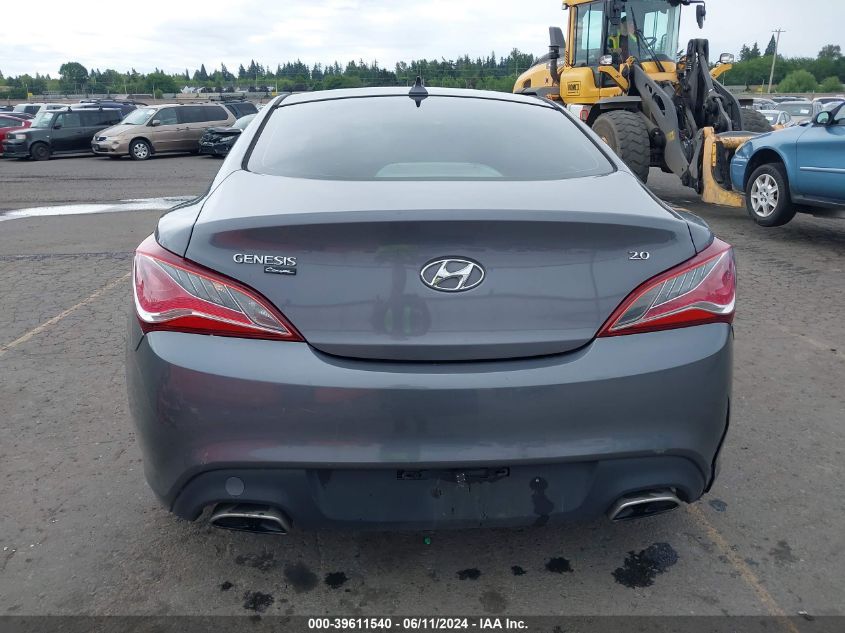 2014 Hyundai Genesis 2.0T VIN: KMHHT6KDXEU120624 Lot: 39611540