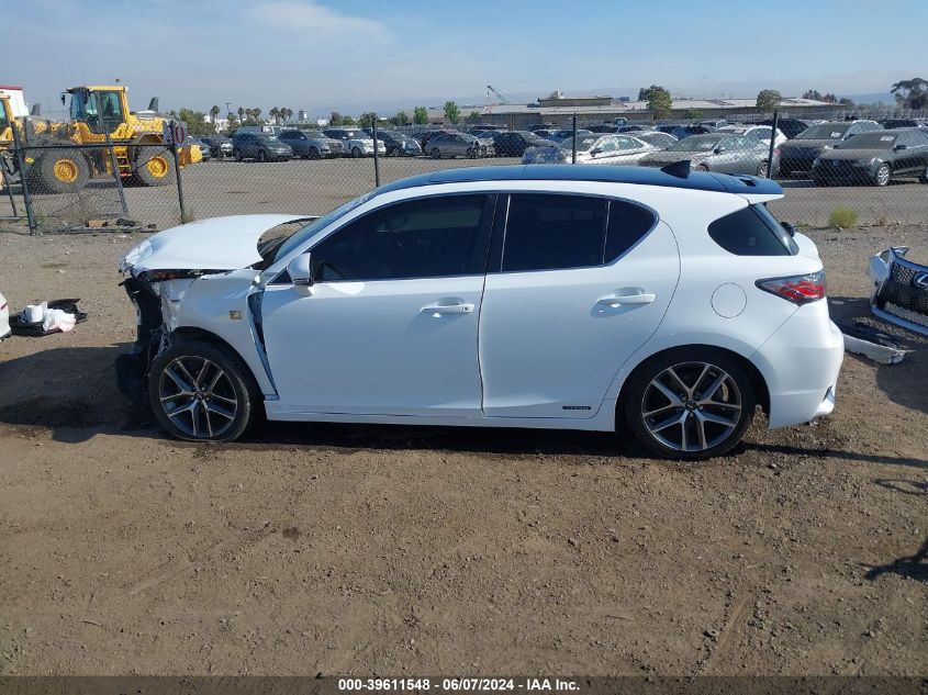 2014 Lexus Ct 200H VIN: JTHKD5BH2E2196269 Lot: 39611548