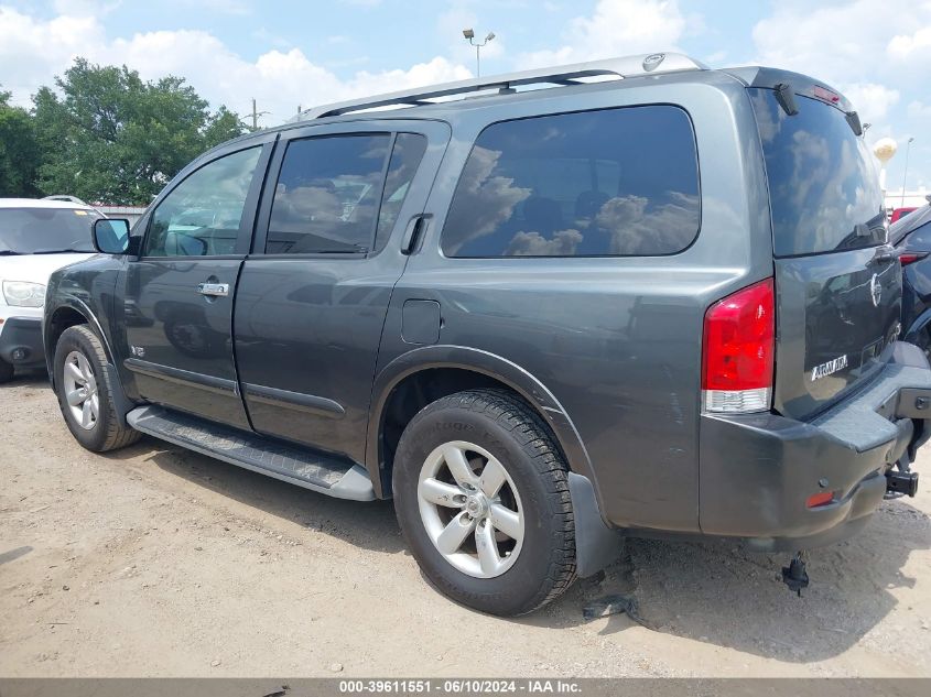 2008 Nissan Armada Se VIN: 5N1AA08D98N632806 Lot: 39611551