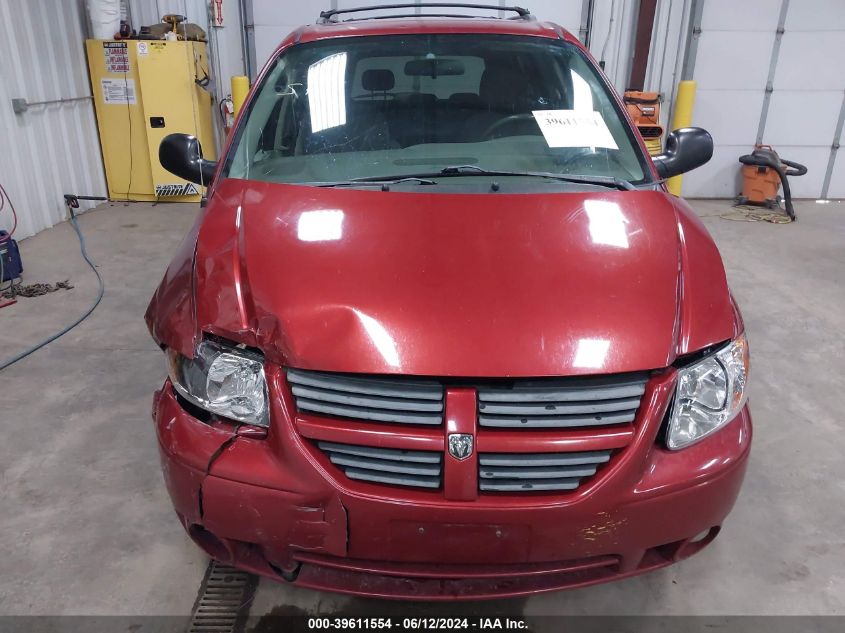 2006 Dodge Grand Caravan Sxt VIN: 2D4GP44L76R726297 Lot: 39611554