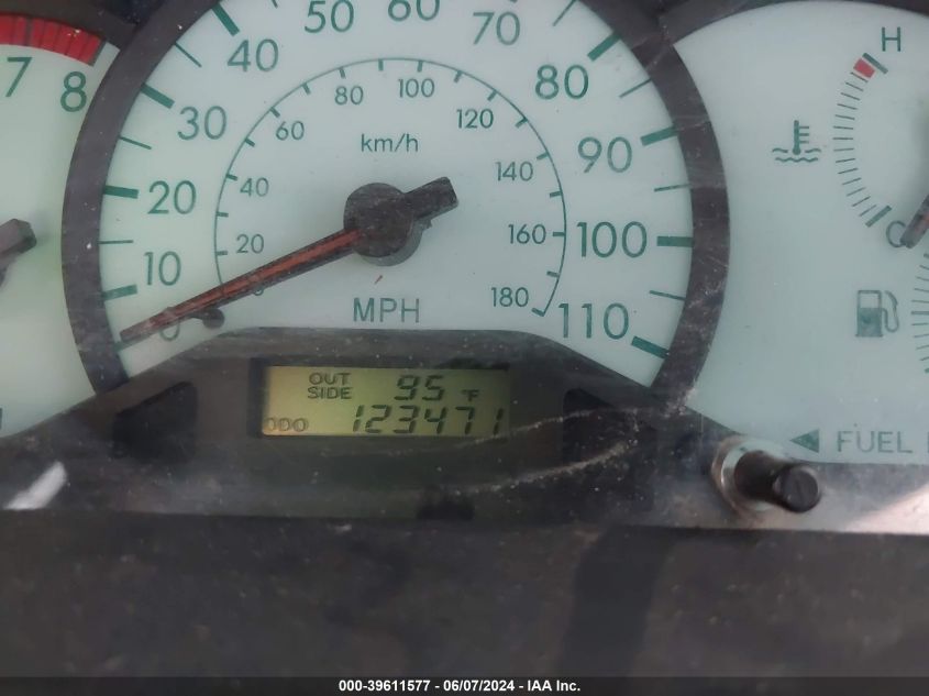 2003 Toyota Corolla Le VIN: 2T1BR32E33C116005 Lot: 39611577