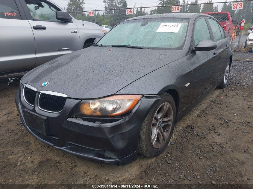 2008 BMW 328I VIN: WBAVC53578F009513 Lot: 39611614
