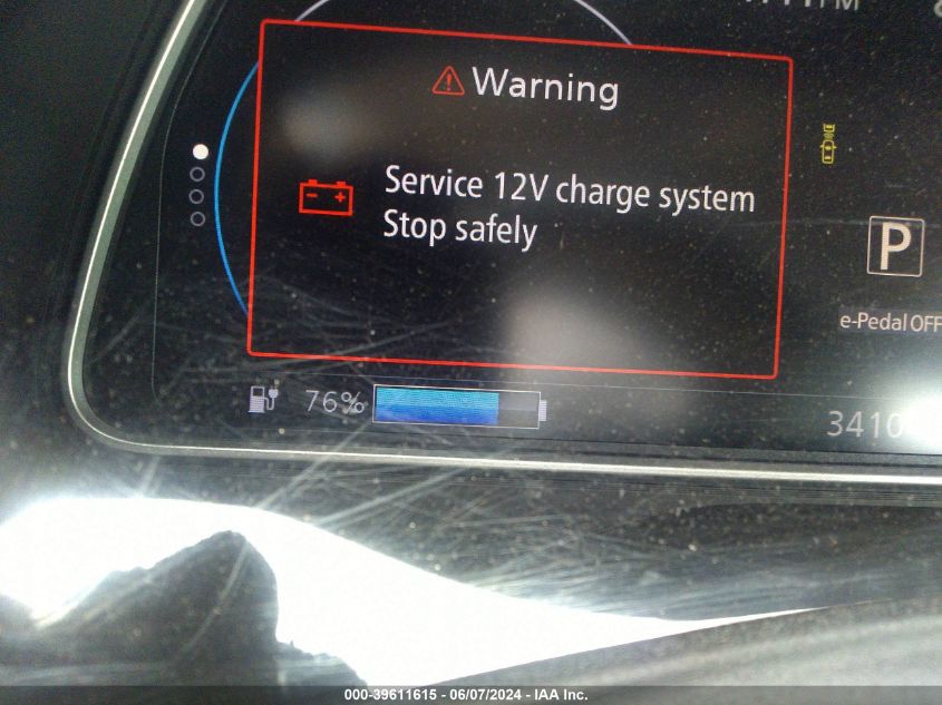 2019 Nissan Leaf Sv Plus VIN: 1N4BZ1CP9KC319031 Lot: 39611615