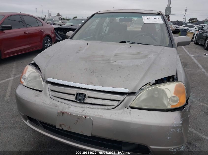 2003 Honda Civic Ex VIN: JHMES26773S000066 Lot: 39611632