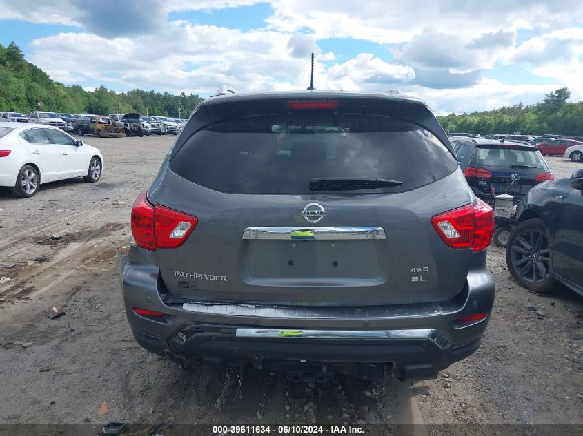 2017 Nissan Pathfinder Sl VIN: 5N1DR2MM0HC672971 Lot: 39611634