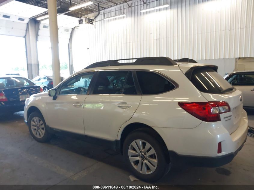 2017 Subaru Outback 2.5I Premium VIN: 4S4BSACC6H3270158 Lot: 39611649
