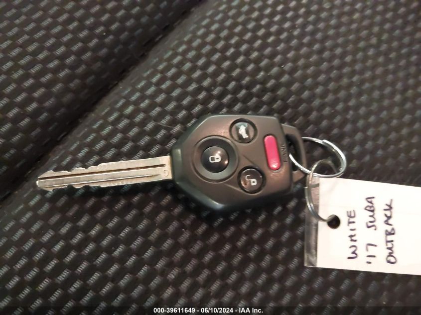 2017 Subaru Outback 2.5I Premium VIN: 4S4BSACC6H3270158 Lot: 39611649