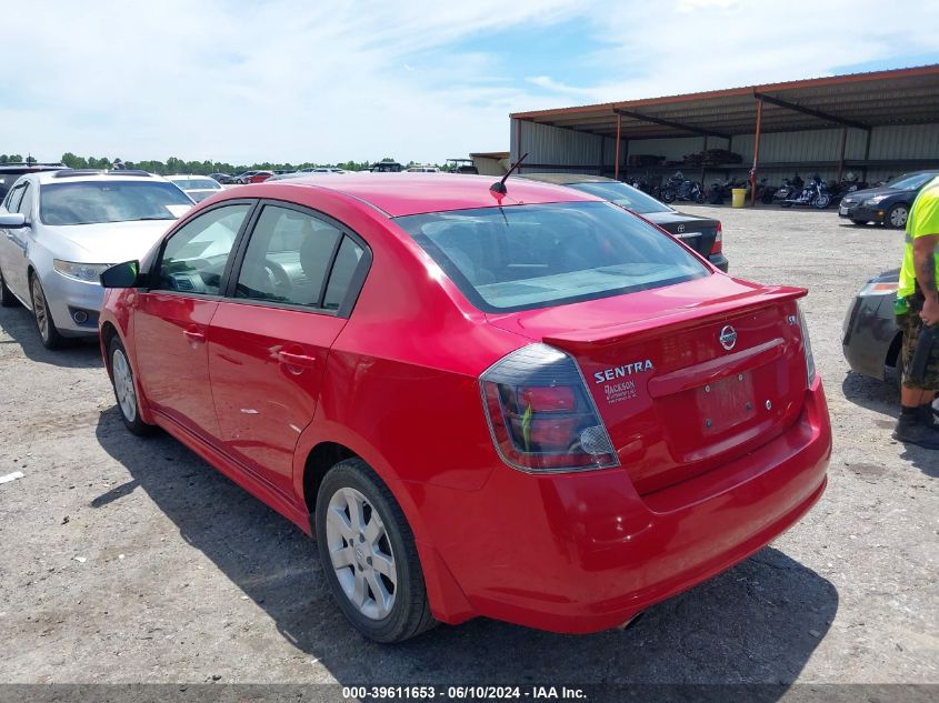 2012 Nissan Sentra 2.0 Sr VIN: 3N1AB6AP3CL646382 Lot: 39611653