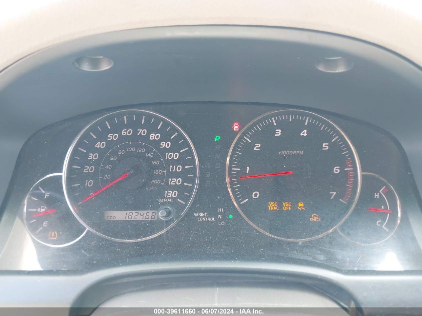 2006 Lexus Gx 470 VIN: JTJBT20X260122311 Lot: 39611660