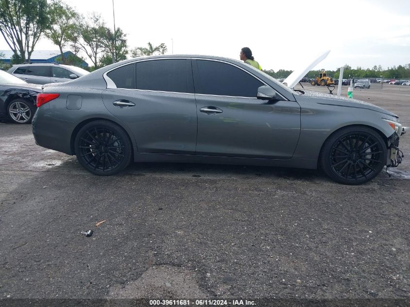 2016 Infiniti Q50 3.0T Red Sport 400 VIN: JN1FV7AP4GM420446 Lot: 39611681