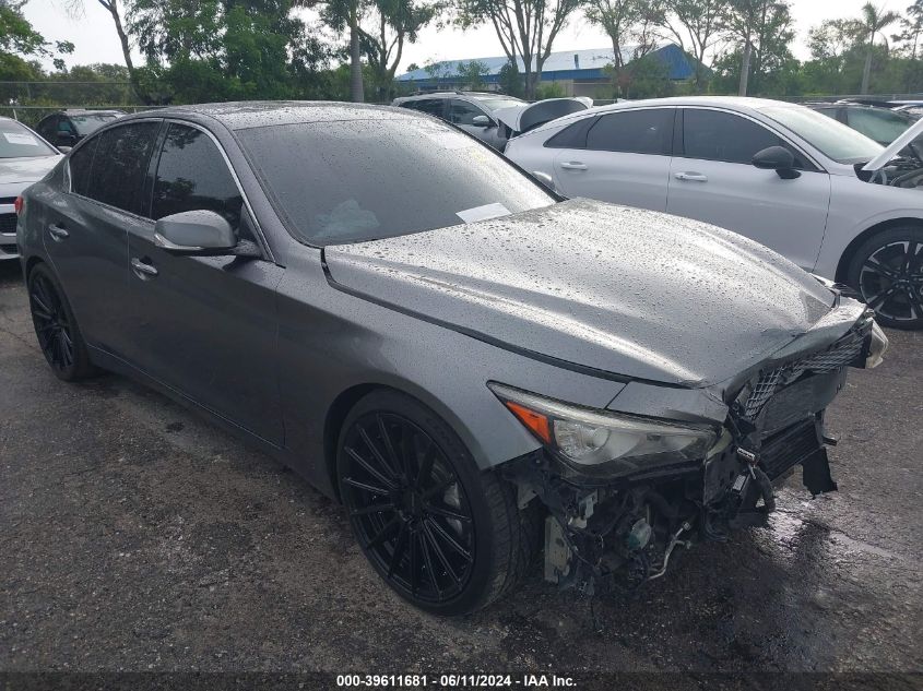 2016 Infiniti Q50 3.0T Red Sport 400 VIN: JN1FV7AP4GM420446 Lot: 39611681