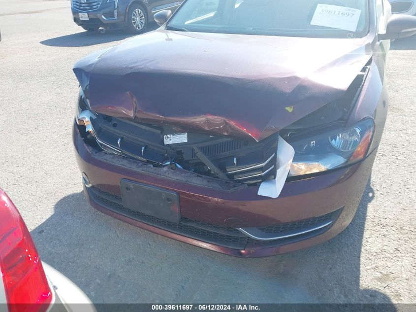 2012 Volkswagen Passat 2.0L Tdi Se VIN: 1VWBN7A31CC007566 Lot: 39611697