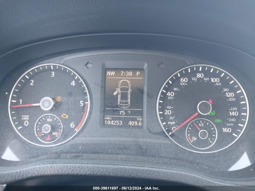 2012 Volkswagen Passat 2.0L Tdi Se VIN: 1VWBN7A31CC007566 Lot: 39611697