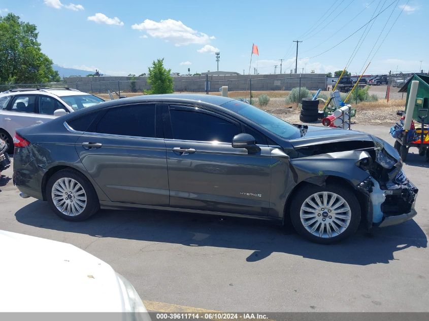 2016 Ford Fusion Hybrid Se VIN: 3FA6P0LU8GR359908 Lot: 39611714