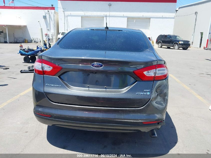 2016 Ford Fusion Hybrid Se VIN: 3FA6P0LU8GR359908 Lot: 39611714