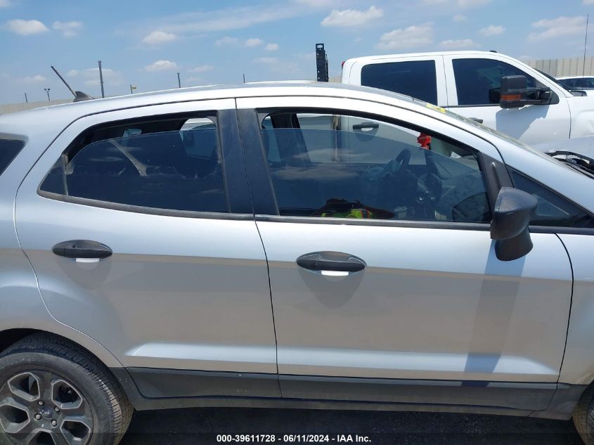 2020 Ford Ecosport S VIN: MAJ3S2FE7LC388455 Lot: 39611728