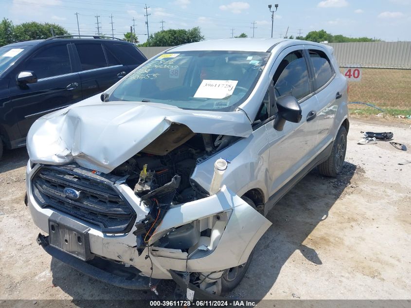 2020 Ford Ecosport S VIN: MAJ3S2FE7LC388455 Lot: 39611728