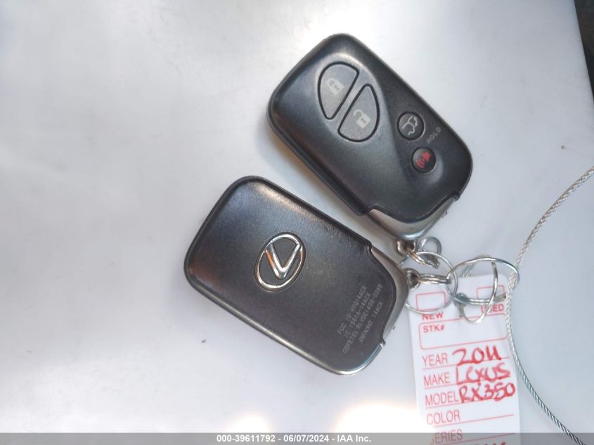 2011 Lexus Rx 350 VIN: 2T2BK1BA4BC082625 Lot: 39611792