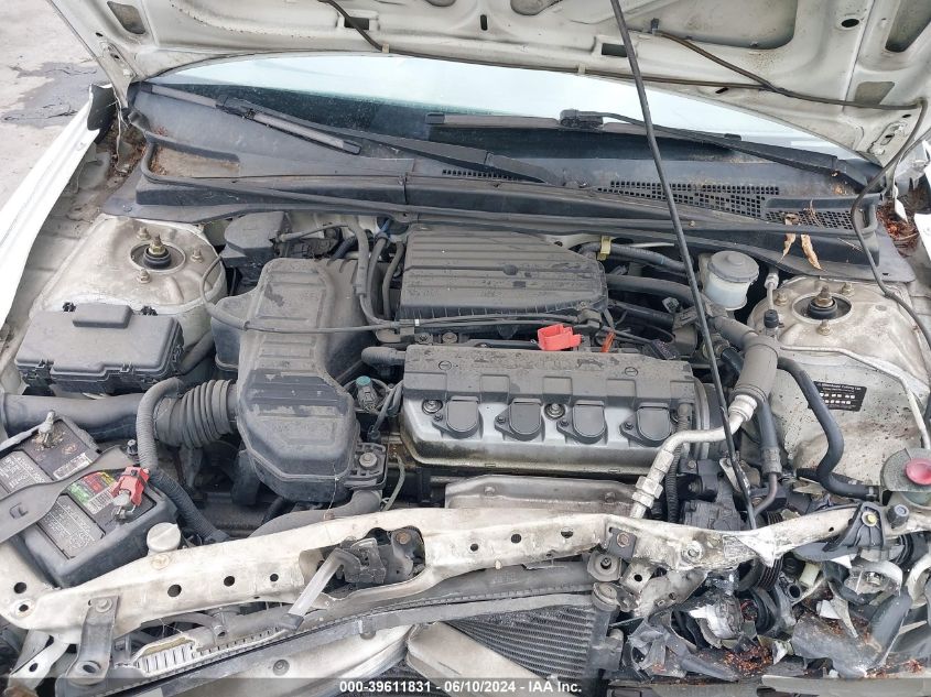 2004 Honda Civic Lx VIN: 2HGES16574H541817 Lot: 39611831