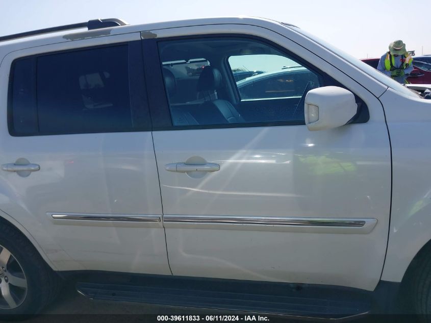 2013 Honda Pilot Touring VIN: 5FNYF3H94DB007160 Lot: 39611833