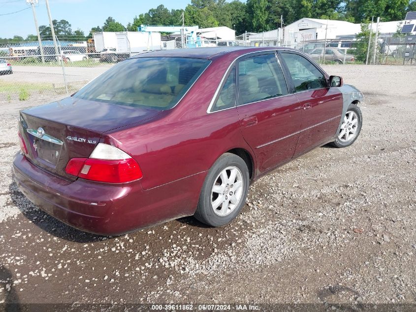 4T1BF28B14U363846 | 2004 TOYOTA AVALON