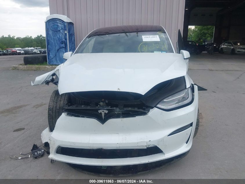 2022 Tesla Model X Dual Motor All-Wheel Drive/Plaid Tri Motor All-Wheel Drive VIN: 7SAXCDE58NF364616 Lot: 39611863