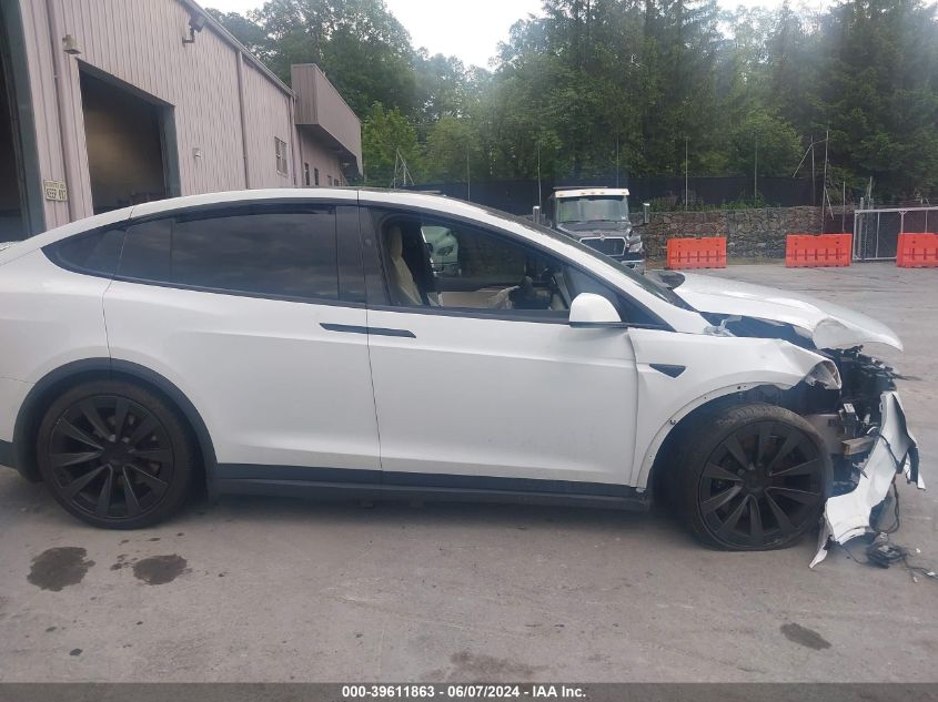 2022 Tesla Model X Dual Motor All-Wheel Drive/Plaid Tri Motor All-Wheel Drive VIN: 7SAXCDE58NF364616 Lot: 39611863