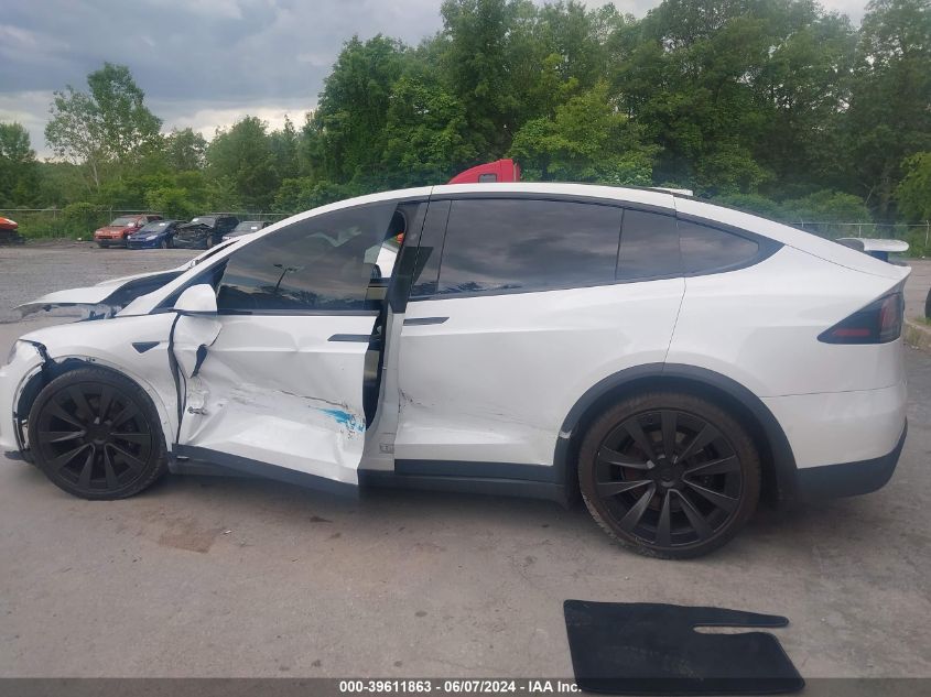 2022 Tesla Model X Dual Motor All-Wheel Drive/Plaid Tri Motor All-Wheel Drive VIN: 7SAXCDE58NF364616 Lot: 39611863