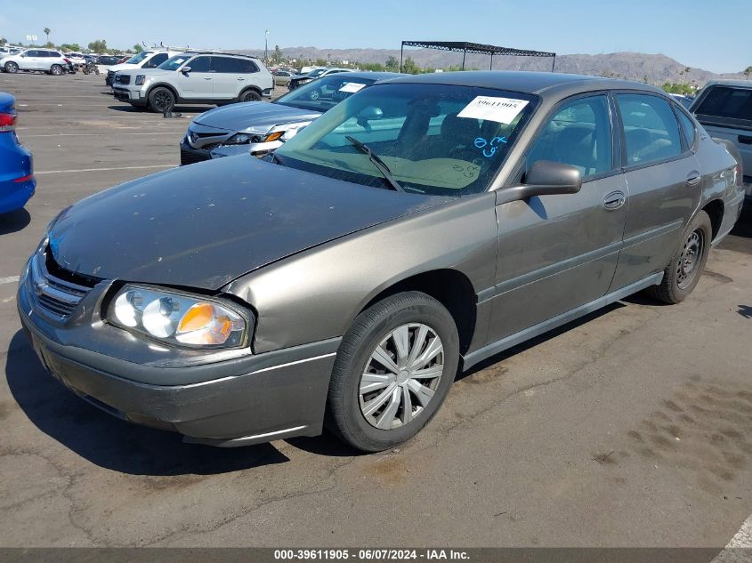 2003 Chevrolet Impala VIN: 2G1WF52E239411725 Lot: 39611905