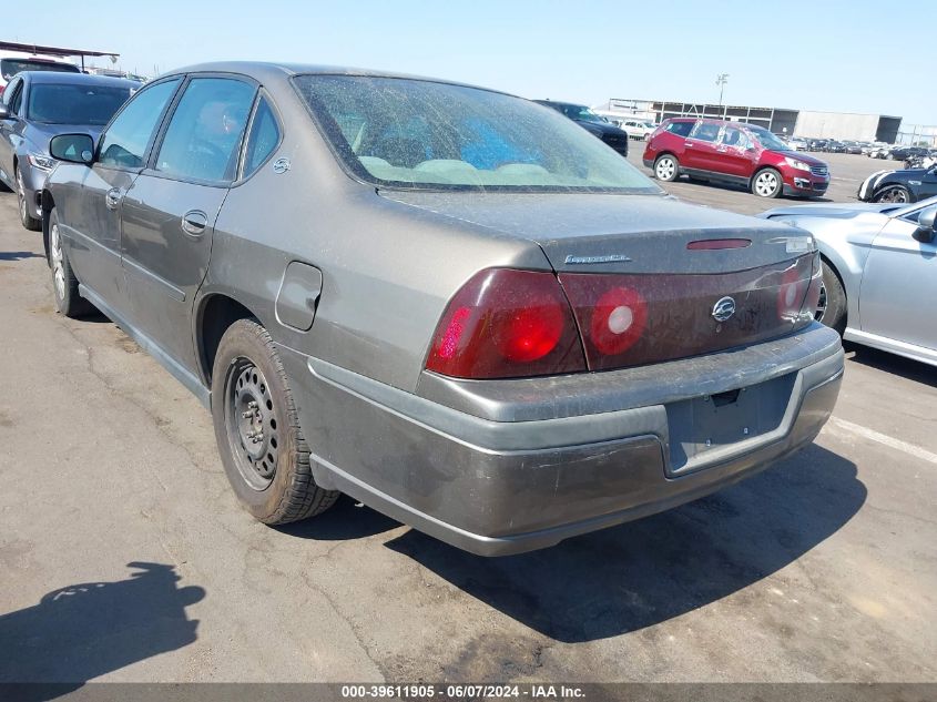 2003 Chevrolet Impala VIN: 2G1WF52E239411725 Lot: 39611905