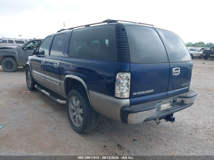 2000 Chevrolet Suburban 1500 Ls VIN: 3GNEC16T2YG128145 Lot: 39611910