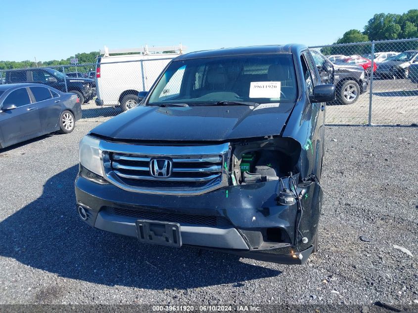 2014 Honda Pilot Ex-L VIN: 5FNYF4H75EB025432 Lot: 39611920