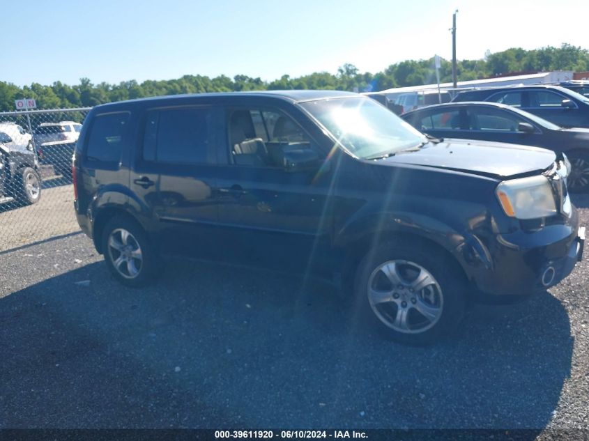 2014 Honda Pilot Ex-L VIN: 5FNYF4H75EB025432 Lot: 39611920