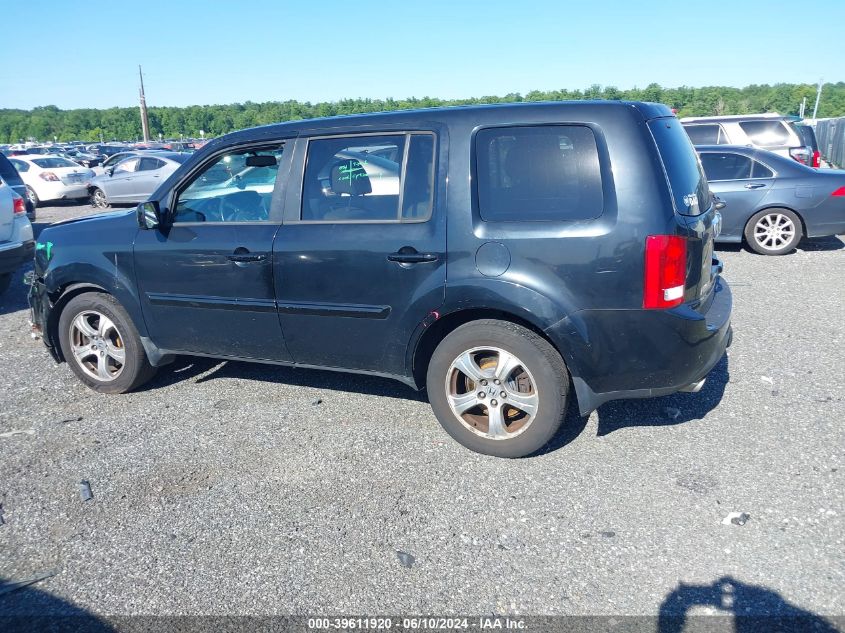2014 Honda Pilot Ex-L VIN: 5FNYF4H75EB025432 Lot: 39611920