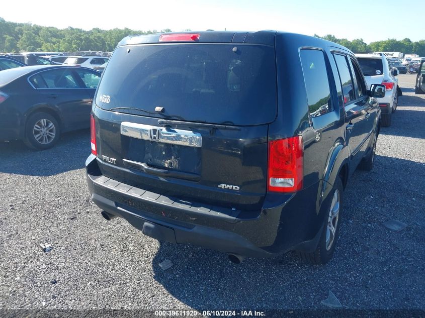 2014 Honda Pilot Ex-L VIN: 5FNYF4H75EB025432 Lot: 39611920