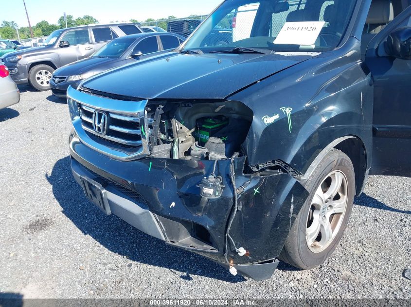 2014 Honda Pilot Ex-L VIN: 5FNYF4H75EB025432 Lot: 39611920