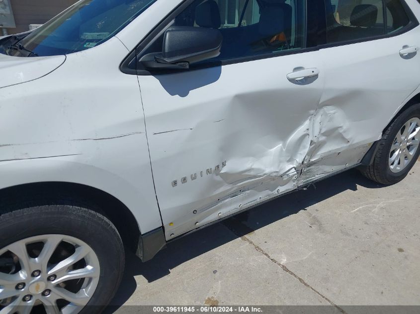 2019 Chevrolet Equinox Ls VIN: 2GNAXSEV9K6285878 Lot: 39611945