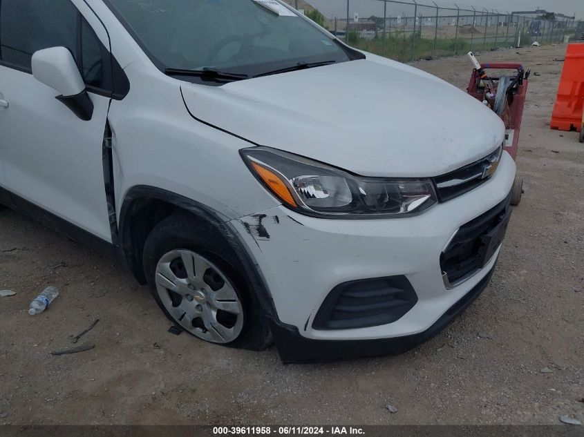2017 Chevrolet Trax Ls VIN: KL7CJKSB8HB152481 Lot: 39611958
