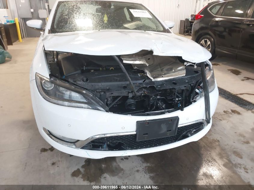 2015 Chrysler 200 C VIN: 1C3CCCEG9FN543617 Lot: 39611965