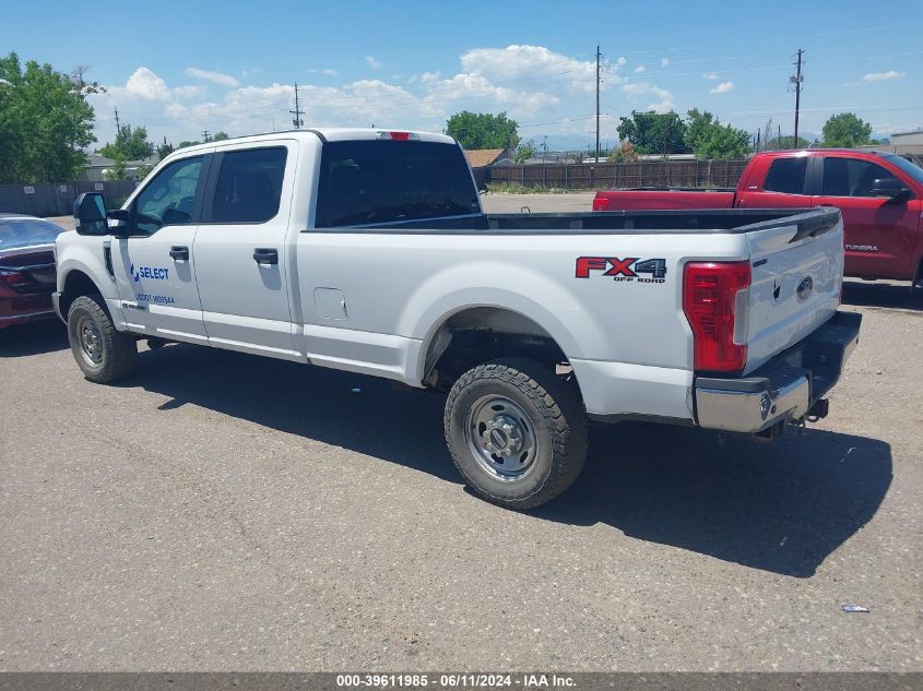 2019 Ford F250 Super Duty VIN: 1FT7W2BT9KED38695 Lot: 39611985