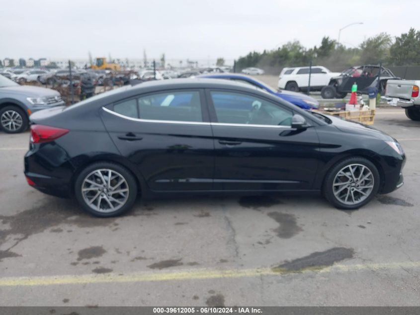 2019 Hyundai Elantra Limited VIN: 5NPD84LF8KH460076 Lot: 39612005