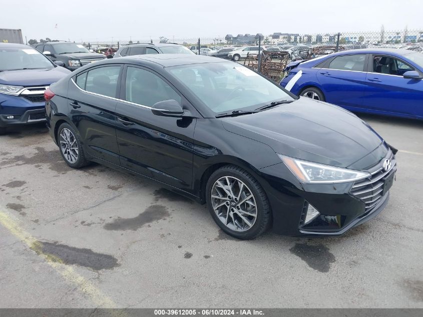 2019 Hyundai Elantra Limited VIN: 5NPD84LF8KH460076 Lot: 39612005