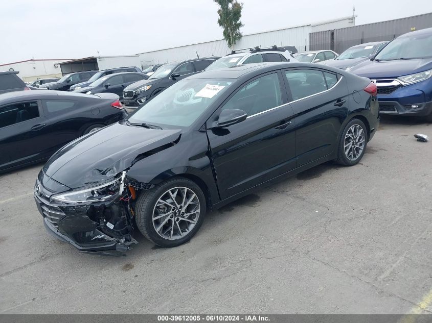 2019 Hyundai Elantra Limited VIN: 5NPD84LF8KH460076 Lot: 39612005