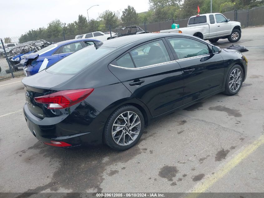 2019 Hyundai Elantra Limited VIN: 5NPD84LF8KH460076 Lot: 39612005