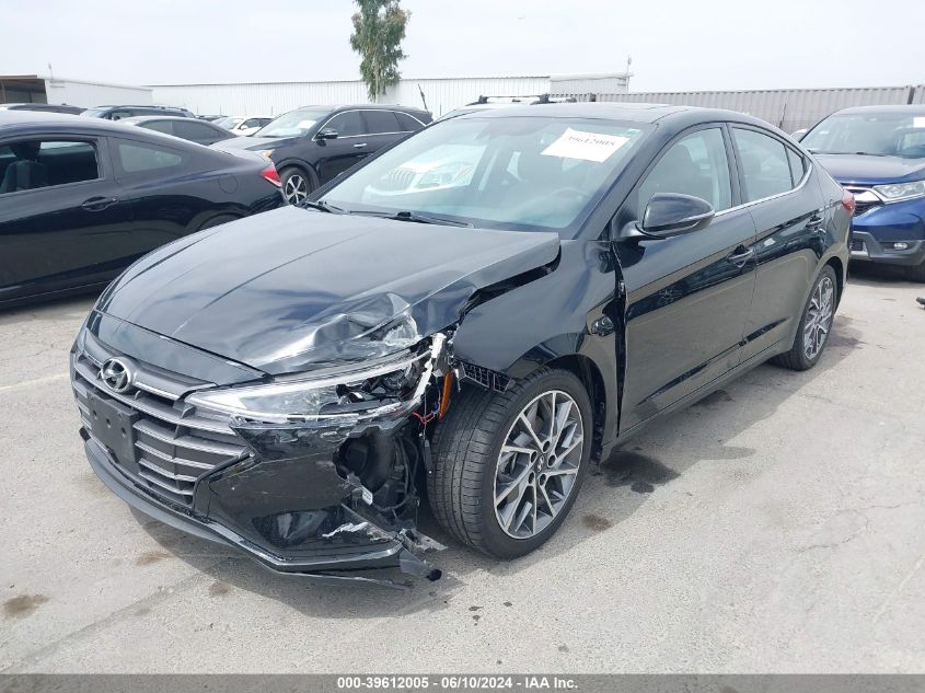 2019 Hyundai Elantra Limited VIN: 5NPD84LF8KH460076 Lot: 39612005